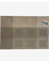 Achetez Set de Table Taupe avec Deux Bandes 45x30 cm