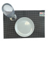 Achetez Set de Table Noir Tissé 45x30 cm