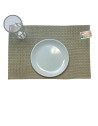 Achetez Set de Table Marron avec Stripes Latéraux 45x30 cm