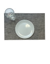 Achetez Set de Table Gris Foncé 70% PVC 45x30 cm