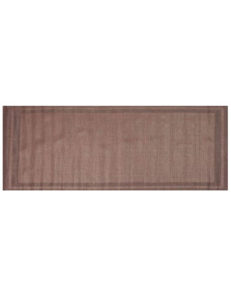 Chemin de table couleur marron 120x45 cm, 70% PVC et 30% PET 