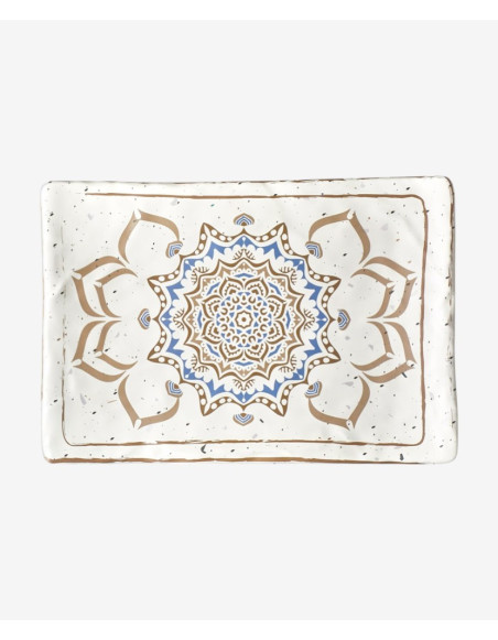 Assiette Rectangle Casablanca - 100% Mélamine