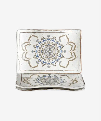 Assiette Rectangle Casablanca - 100% Mélamine