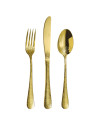 Service de 24 pcs Tattoo Gold, inox 18/10, épaisseur 1,8 mm 