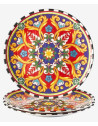 Assiette plate Cordoba en mélamine incassable | Majolietable