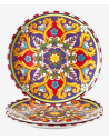 Assiette plate Cordoba en mélamine incassable | Majolietable
