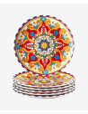 Assiette plate Cordoba en mélamine incassable | Majolietable