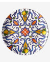 Assiette plate Genova en mélamine incassable | Majolietable