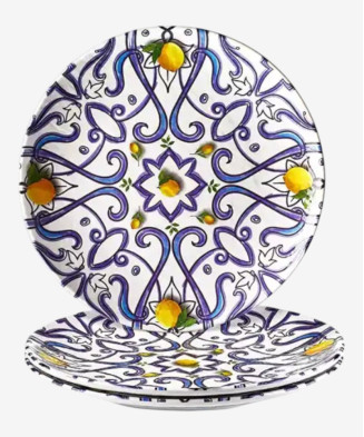 Assiette plate Genova en mélamine incassable | Majolietable