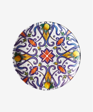 Assiette plate Genova en mélamine incassable | Majolietable
