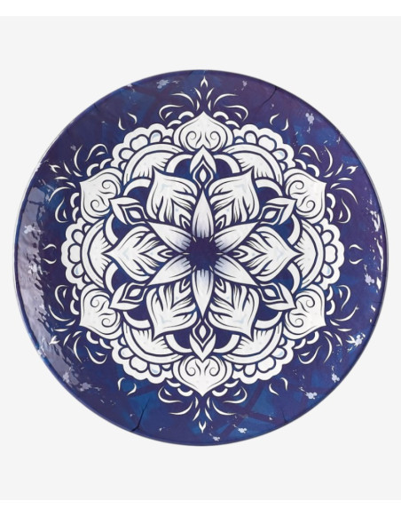 Assiette plate Larissa en mélamine incassable | Majolietable