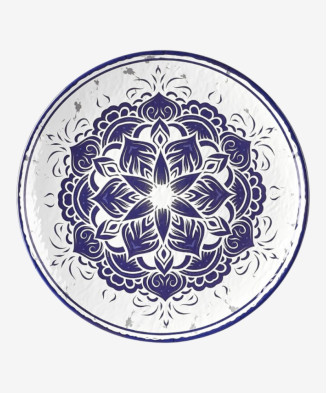 Assiette plate Larissa en mélamine incassable | Majolietable