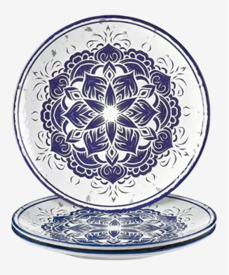Assiette plate Larissa en mélamine incassable | Majolietable