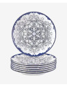 Assiette plate Larissa en mélamine incassable | Majolietable
