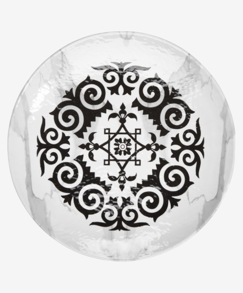 Assiette Plate Mascara - 100% Mélamine