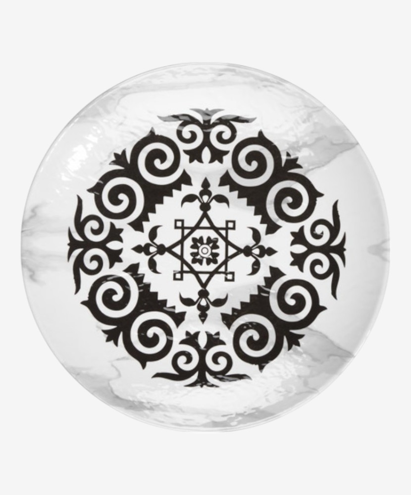 Assiette Plate Mascara - 100% Mélamine