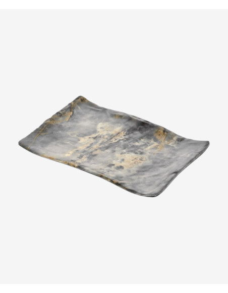 Assiette Rectangle Royal Marbre - 100% Mélamine