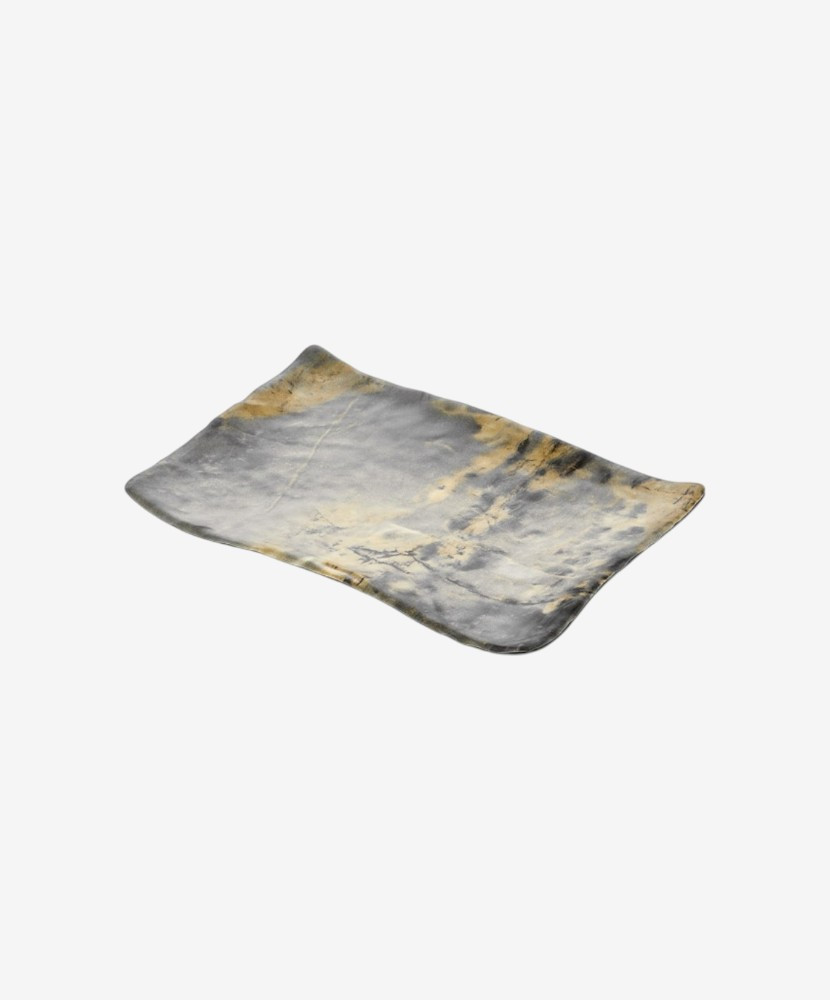Assiette Rectangle Royal Marbre - 100% Mélamine