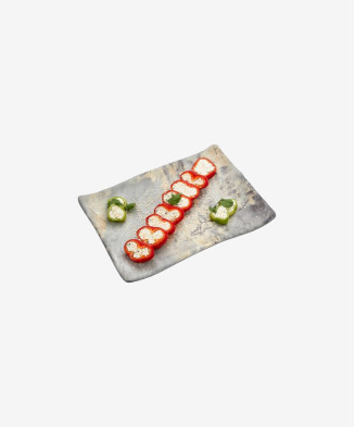 Assiette Rectangle Royal Marbre - 100% Mélamine