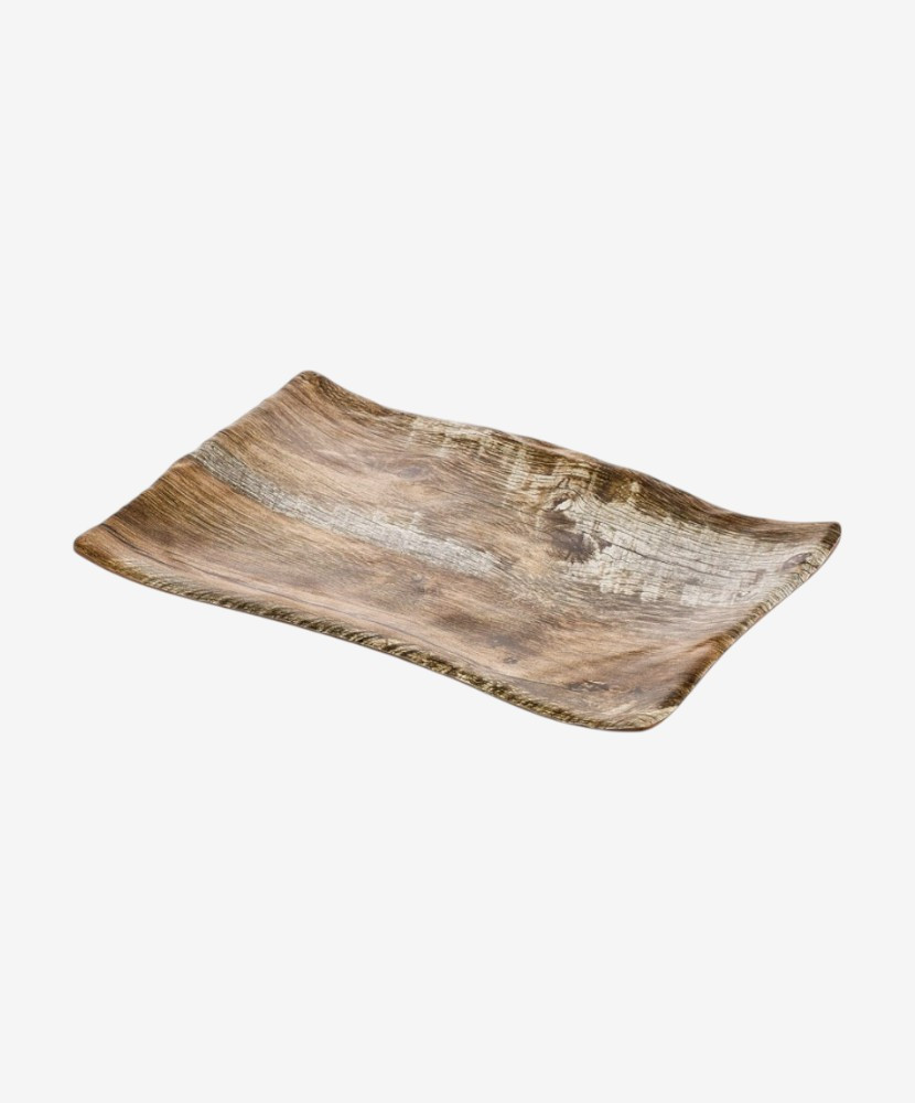 Assiette Rectangle Plate Sierra - 100% Mélamine