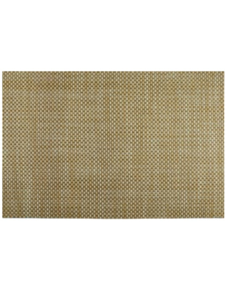 Set de table couleur marron avec stipes latéraux 45x30 cm, 70% PVC et 30% PET 