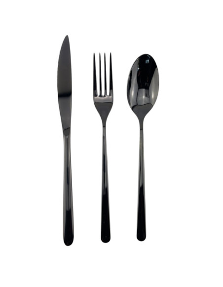 Service Stilo Black, inox 18/10, épaisseur 3 mm 