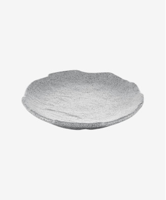 Assiette Gris Granite - Mélamine Élégante et Durable pour vos Plats
