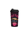 Gobelet 470ml type mug simple paroi pour café ou thé Contenance:0,470L Décor:Coffee is always a good idea
