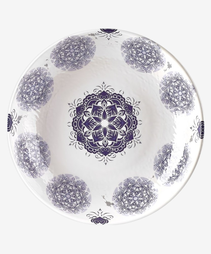 Assiette creuse Larissa en mélamine incassable | Majolietable