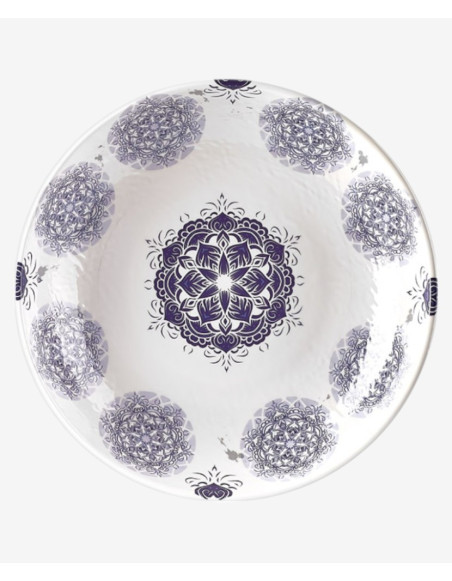 Assiette creuse Larissa en mélamine incassable | Majolietable