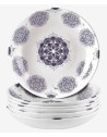 Assiette creuse Larissa en mélamine incassable | Majolietable