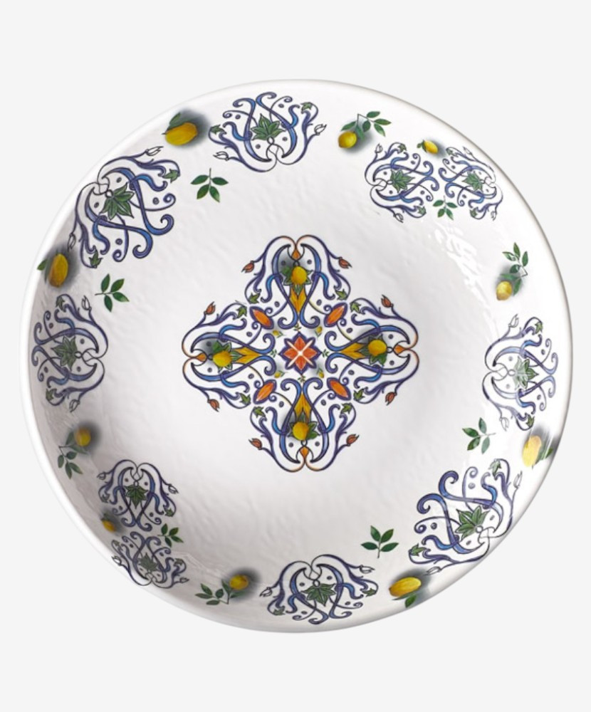 Assiette creuse Genova en mélamine incassable | Majolietable