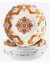 Assiette creuse Cordoba en mélamine incassable | Majolietable