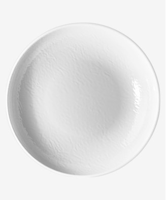 Assiette creuse Tilda White en mélamine incassable | Majolietable