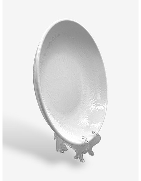 Assiette creuse Tilda White en mélamine incassable | Majolietable