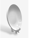 Assiette creuse Tilda White en mélamine incassable | Majolietable