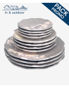 Service 12 pièces rondes Patara (4 personnes) - Praticité et Élégance pour vos Repas