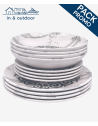 Service 12 pièces Mascara (4 personnes) - Chic et Moderne pour vos Repas