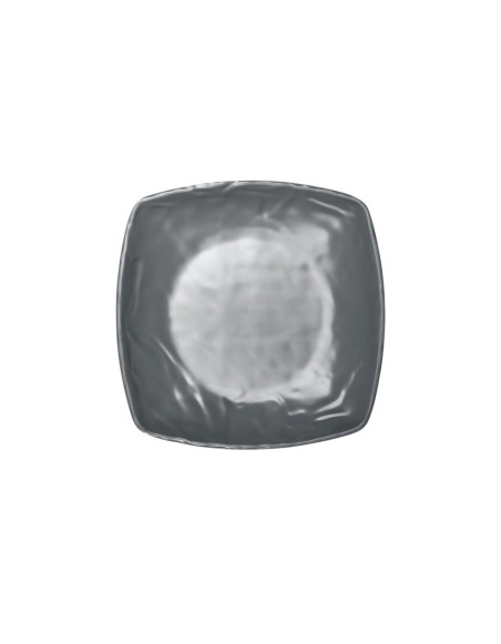Assiette creuse, Kar Matt Grey, L.21 x l.25 x h.2 cm, 100% Mélamine 