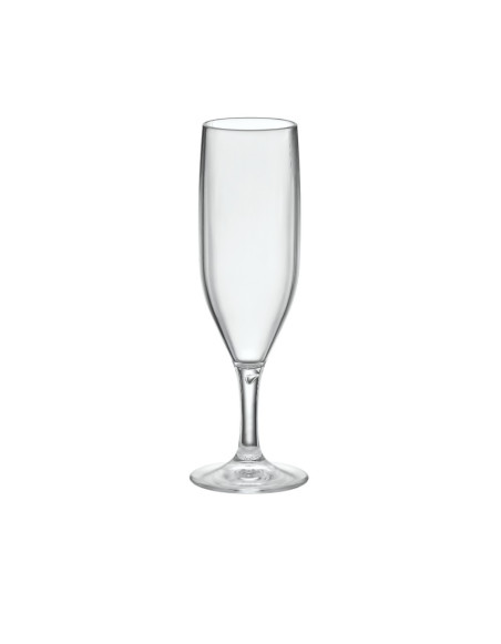 Le Dior, flûte à champagne, 180 ml, Ø 5cm, H 18cm, Larg 5cm. En polycarbonate 