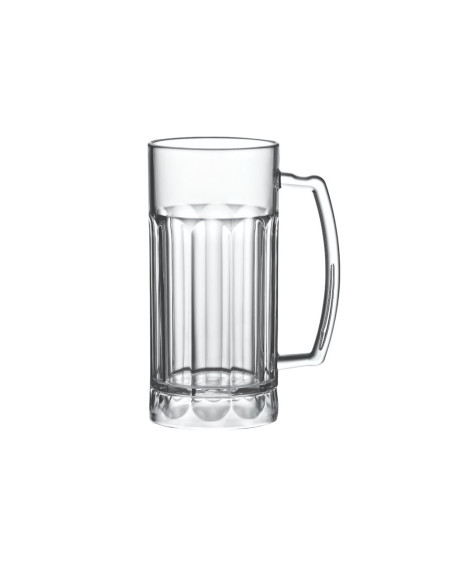 La Pinte, verre à bière, 568 ml, Ø 8,1cm, H 17cm, Larg 8,1cm. En polycarbonate 