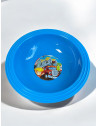 Assiette creuse 1L, décor camion de pompier 