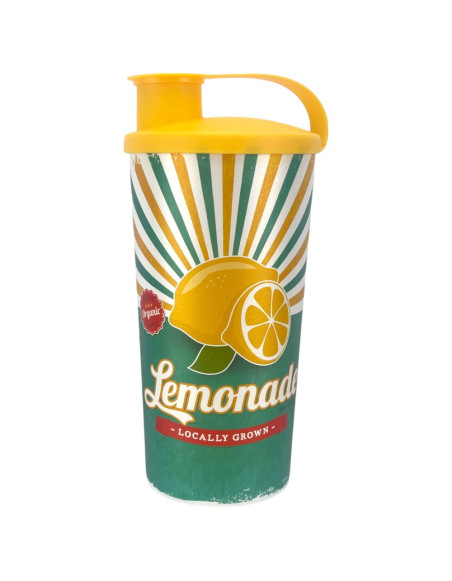 Gobelet réutilisable 0,470L, Citron, refermable 