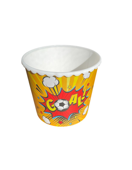 Seau 2,3L à bonbon ou apéro, décor Foot