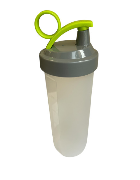 Gourde shaker sport, graduée, 600 ml, Vert,Transparent 