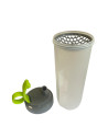 Gourde shaker sport, graduée, 600 ml, Vert,Transparent 