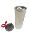 Gourde shaker sport, graduée, 600 ml, Rose,Transparent 