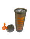 Gourde shaker sport, graduée, 600 ml, Orange,Gris 
