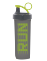 Gourde shaker sport, graduée, 600 ml, Vert,Gris 