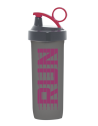 Gourde shaker sport, graduée, 600 ml, Rose,Gris 